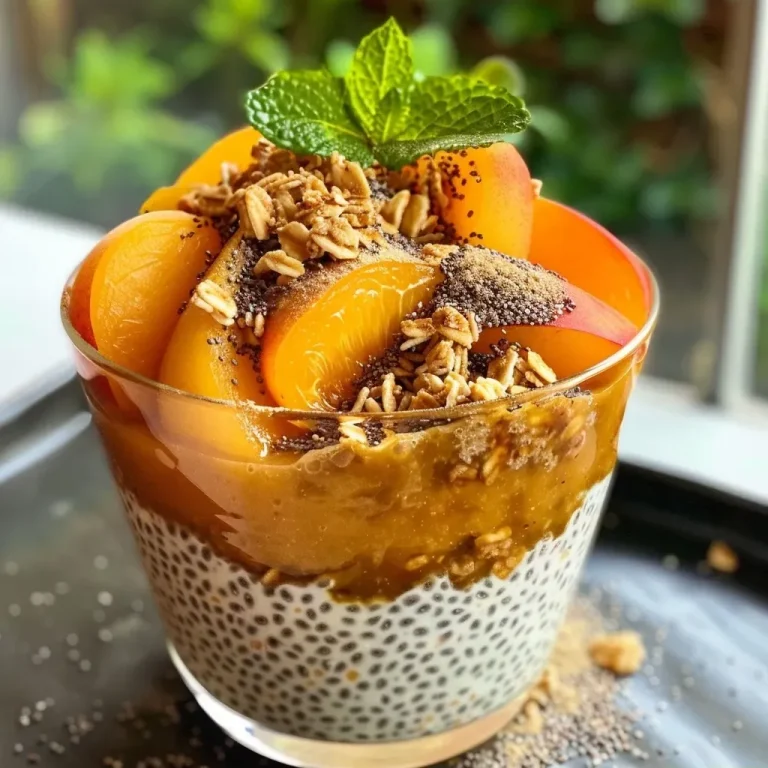 Placeres Frutales: Chía que Inspira Peach Apricot Chia Pudding