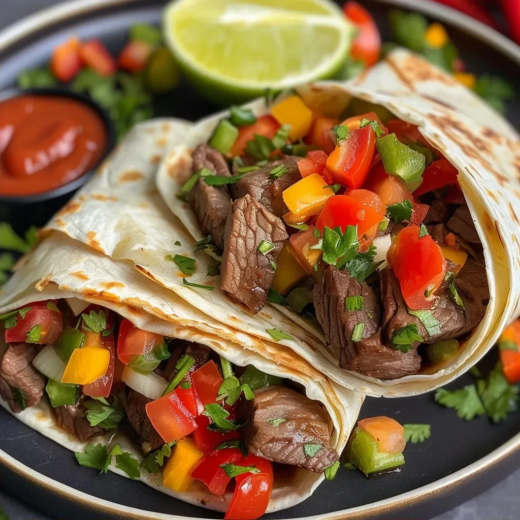 Rindfleisch-Wraps mit Salsa