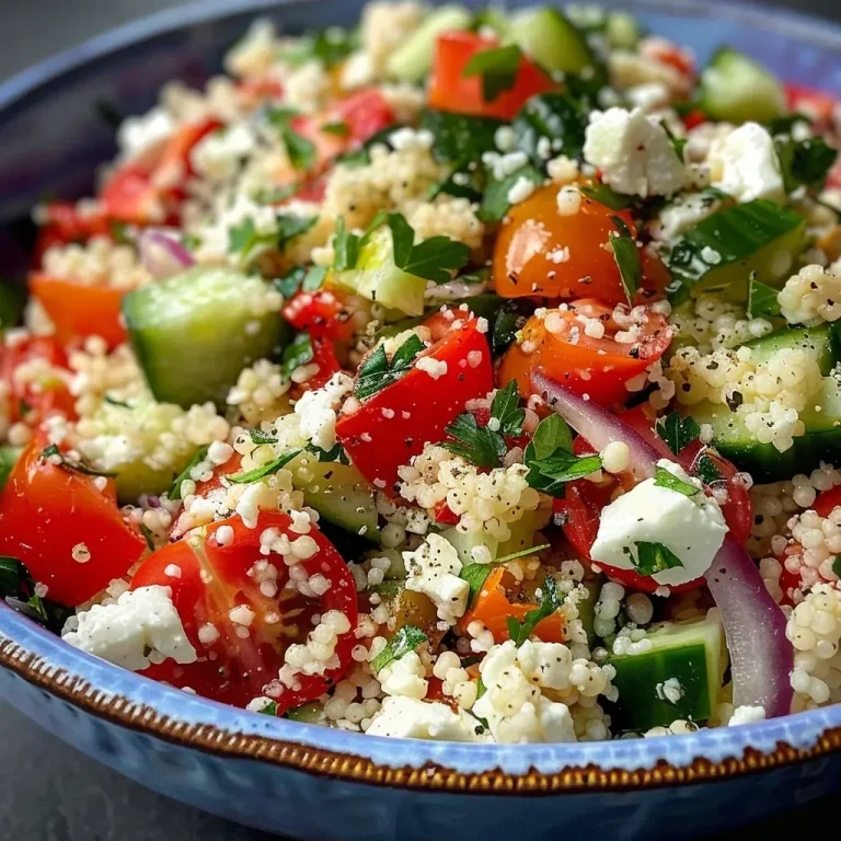 Schneller Couscous Salat mit Feta