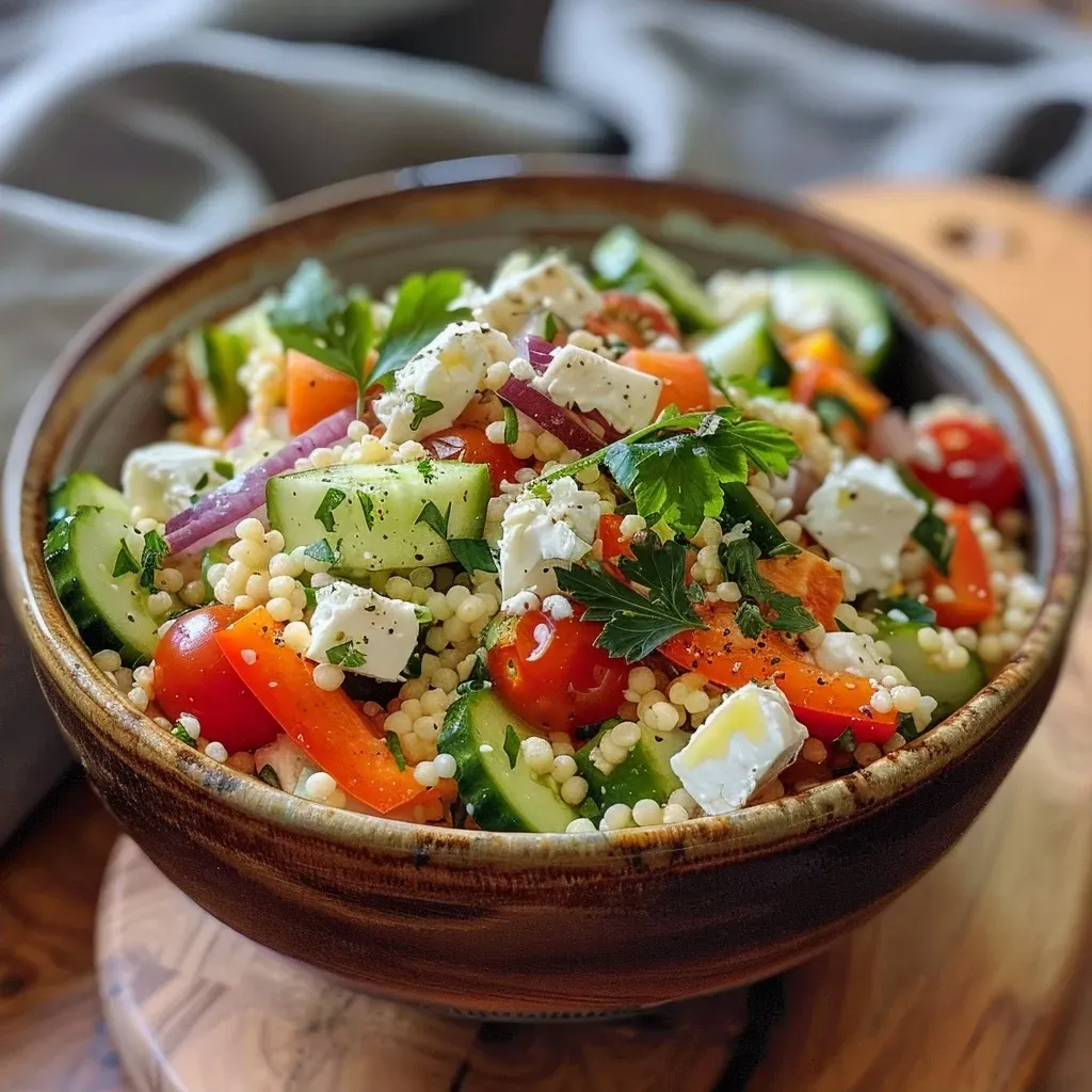 Schneller Couscous Salat mit Feta