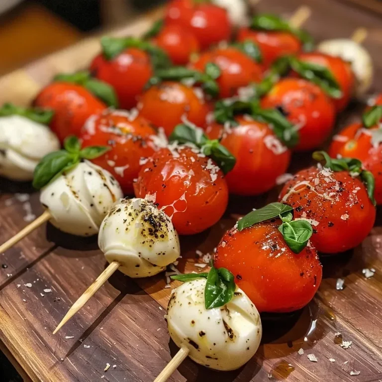 Frische Freude: Tomate-Mozzarella-Spieße für jeden Anlass Tomate-Mozzarella-Spieße