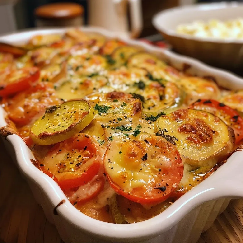Tomaten-Zucchini-Kartoffel-Gratin