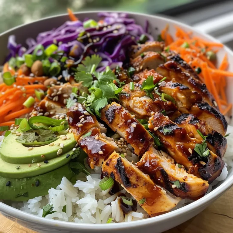 Sabor Ahumado en Cada Bocado: Tazones de Arroz con Pollo a la BBQ BBQ Chicken Rice Bowls Recipe