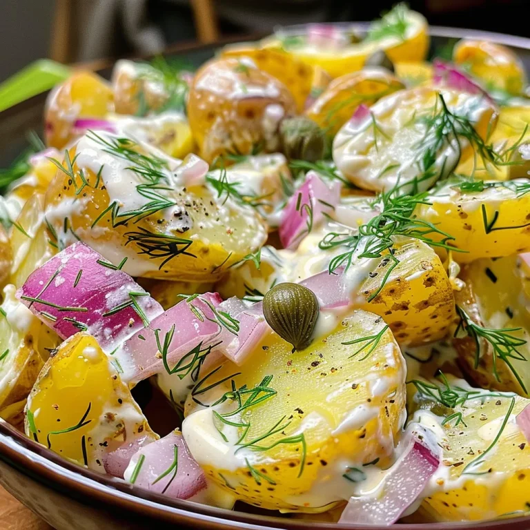 Skandinavischer Dill Kartoffelsalat für den Sommer